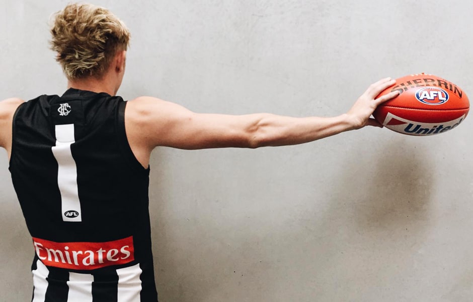 181129_stephenson620.png Jaidyn Stephenson will wear the No. 1 in season 2019 and beyond. - Collingwood,Collingwood Magpies,Jaidyn Stephenson
